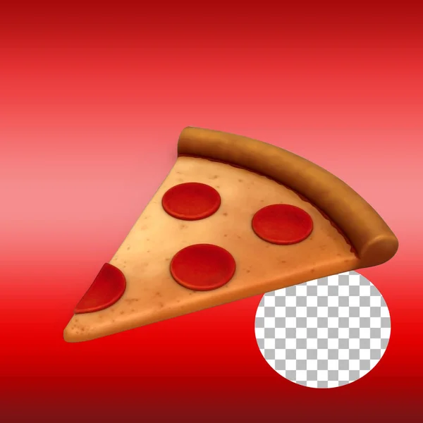 Snijd Italiaanse Pizza Voor Design Element — Stockfoto