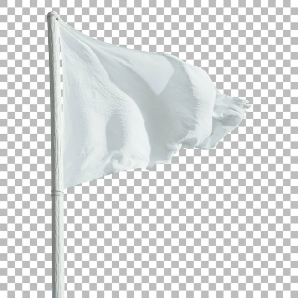 Bandeira Ondulação Horizontal Limpa Isolada Fundo Transparente — Fotografia de Stock