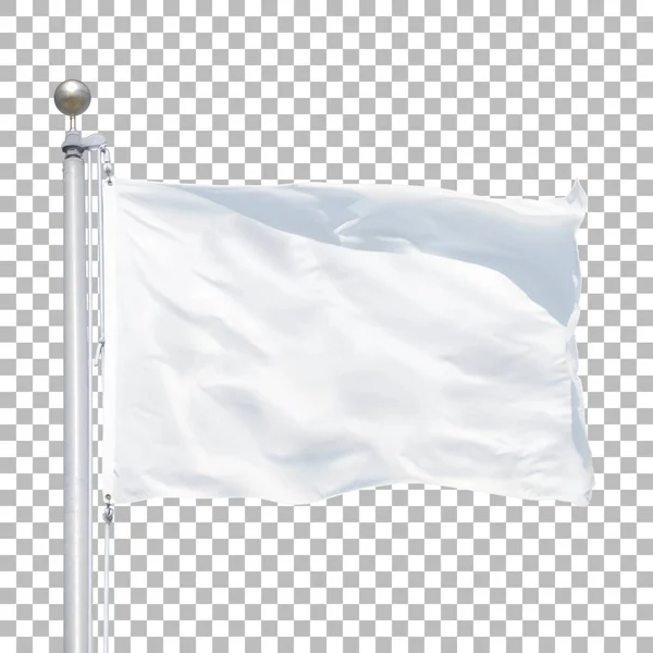 Clean Horizontal Waving Flag Isolated Transparent Background — Stock Photo, Image