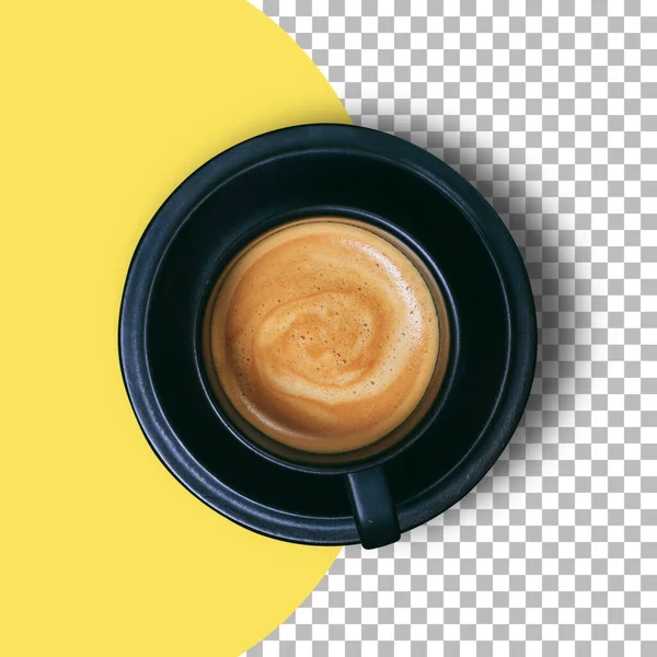 Pohár Latté Izolované Průhledném Pozadí — Stock fotografie