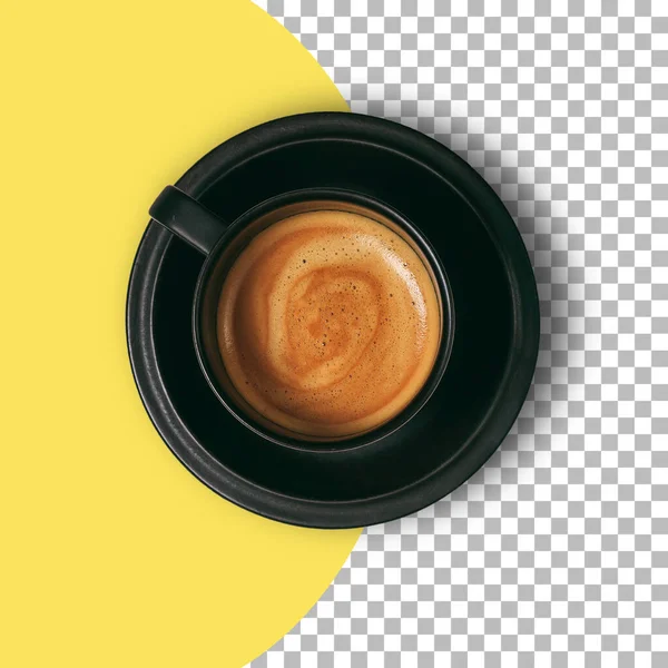 Eine Tasse Latte Isoliert Auf Transparentem Hintergrund — Stockfoto