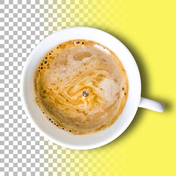 Eine Tasse Latte Isoliert Auf Transparentem Hintergrund — Stockfoto