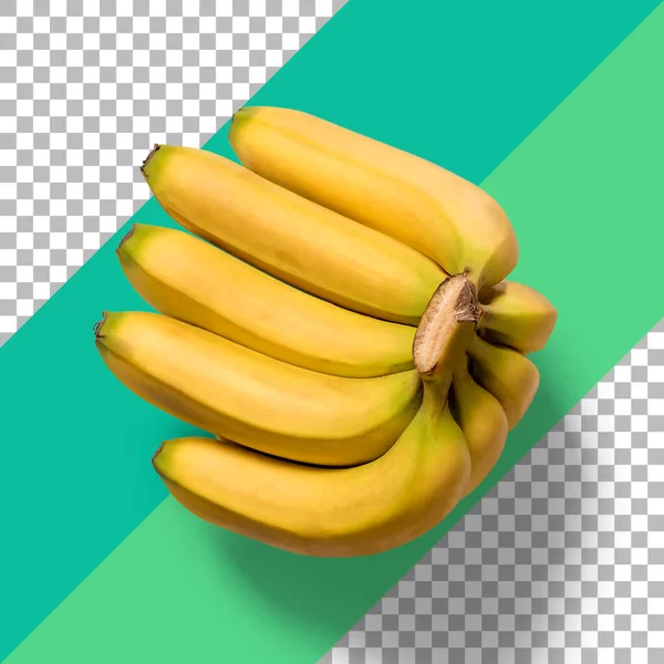Izolált Banán Frissen Sárgája — Stock Fotó