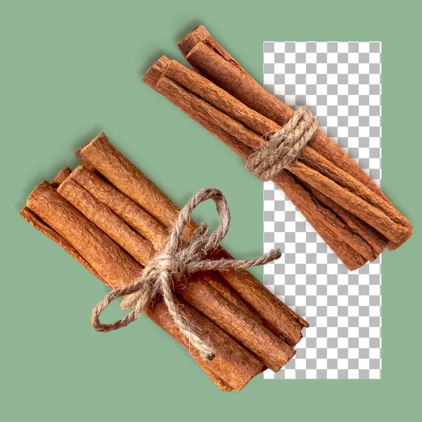 Two Set Cinnamon Sticks — Stock Photo, Image