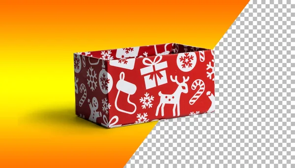 Různé Vánoční Box Dárek Pro Dárek — Stock fotografie
