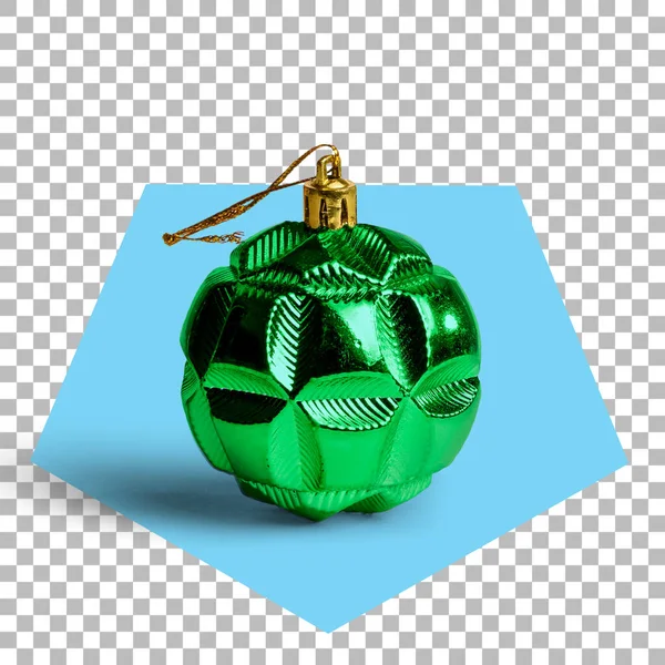 透明な上に隔離されたクリスマスの装飾用のボール — ストック写真
