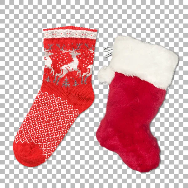 Sets of two red christmas sock