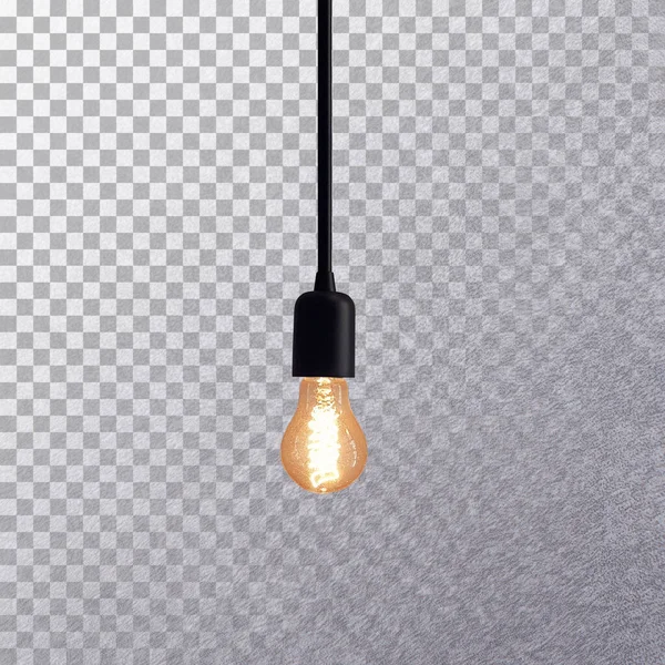 Side View Retro Light Bulb Isolated — Stock Photo, Image