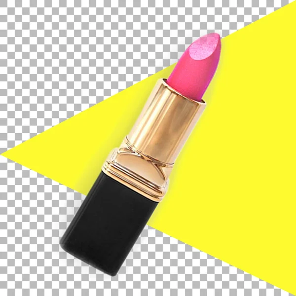 Top View Isolated Pink Lipstick — Stock Photo, Image