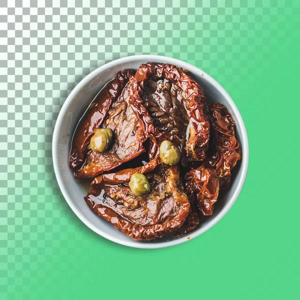 배경에 그릇에 토마토 — 스톡 사진