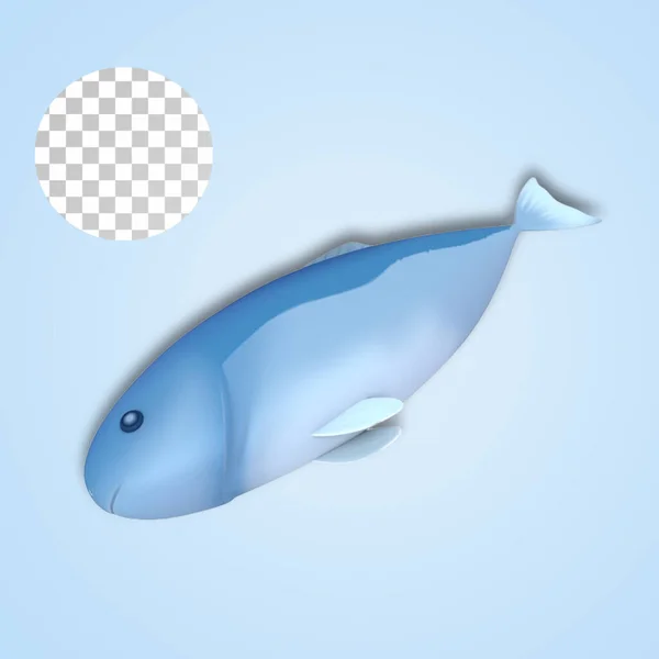 Сырая Голубая Рыба Натюрморт Концепции Океана — стоковое фото