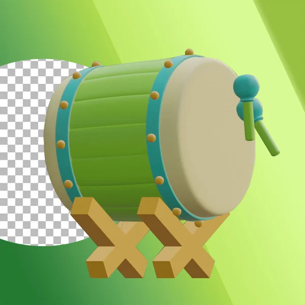An unique concept of islamic traditional drum called bedug.