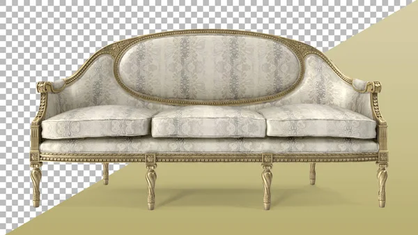 Luksusowy Klasyczny Antyczny Fotel Aranżacji Wnętrz — Zdjęcie stockowe