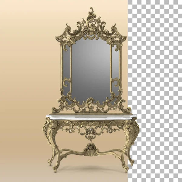 Classical mirror for home interior design.