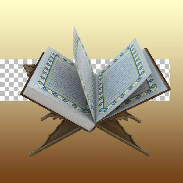 Holy Quran Voor Ontwerp Project Asset Geïsoleerd Transparante Achtergrond — Stockfoto