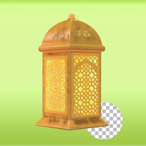 Único Símbolo Lanterna Antiga Comunidade Muçulmana — Fotografia de Stock