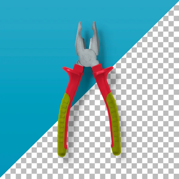 Isolated Top View Pliers Transparent Background — Stock Photo, Image