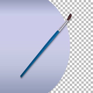 Tahtadan yapılmış boya için fırça.