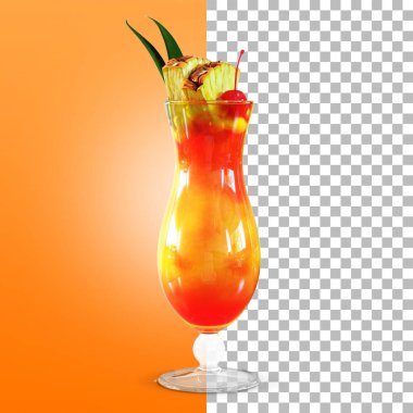 Yaz ferahlatıcı tropikal içecekler ananas suyu ve tekila ile.