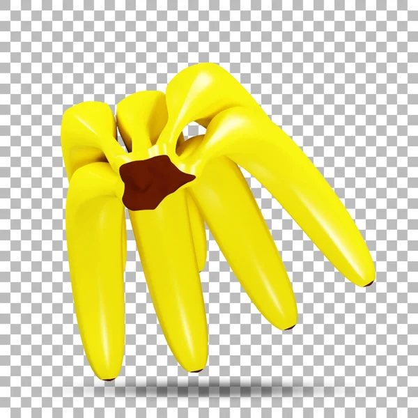 Gyümölcs Koncepció Sárga Banán Napi Táplálkozás — Stock Fotó