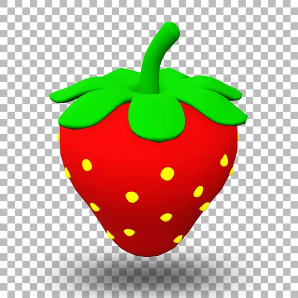 Fraise Rouge Pour Délicieux Fruits Concept — Photo