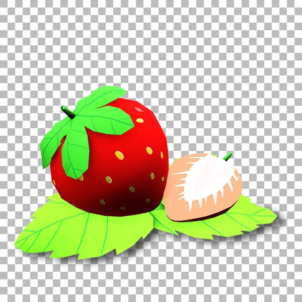 おいしい果物のコンセプトのための赤いイチゴ — ストック写真