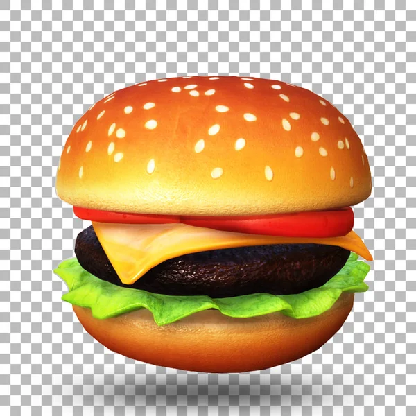 Heerlijke Zelfgemaakte Hamburger Met Chili Barbecue Geschikt Voor Fast Food — Stockfoto