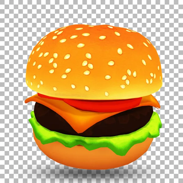 Biberli Nefis Yapımı Hamburger Fast Food Konseptine Uygun Barbekü — Stok fotoğraf