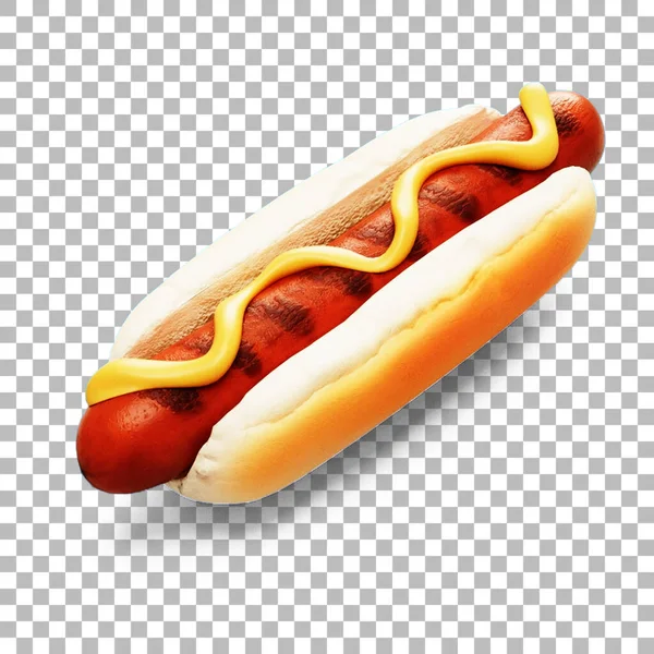 Finom Piros Hotdog Eszköz Design — Stock Fotó