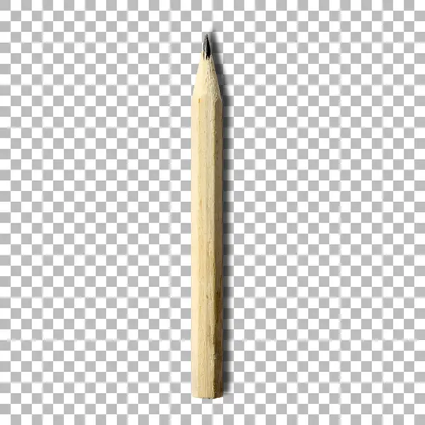 Top View Detailed Wooden Pencil Vintage Design Project — Stock Photo, Image