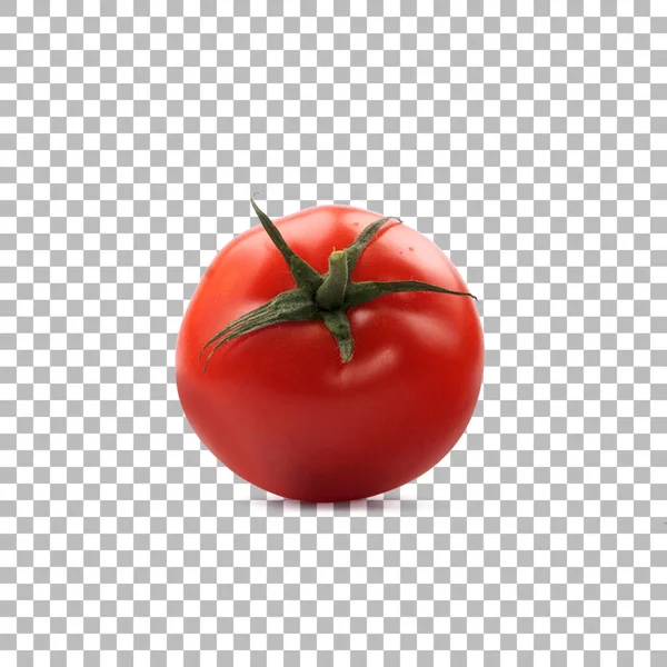Φρέσκια Κόκκινη Ντομάτα Φέτες Απομονωμένη Διαφανές Φόντο — Φωτογραφία Αρχείου