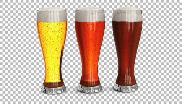 Bière Froide Sur Verre Adapté Conception Concept Oktoberfest — Photo