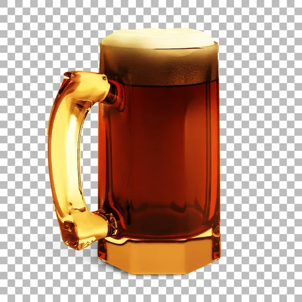 オクトーバーフェストのコンセプトデザインに適したガラス上の冷たいビール — ストック写真