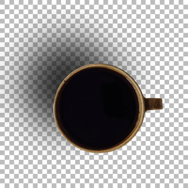 Fekete Forró Kávé Dekoráció Projekt Design — Stock Fotó
