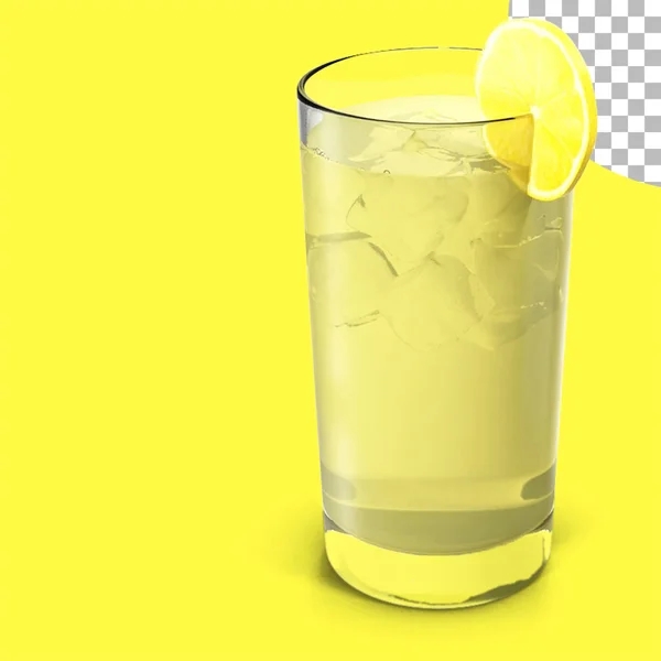 Lemon Iced Tea Glass Summer Concept Drinks — Stock Photo, Image
