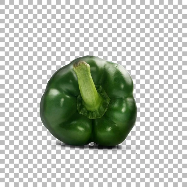 Färsk Hel Och Skivad Gul Paprika Isolerad Transparent Bakgrund — Stockfoto