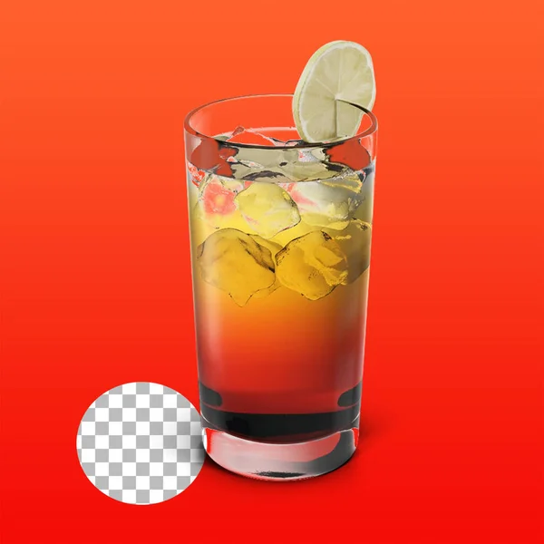 Helado Limón Vaso Para Bebidas Concepto Verano — Foto de Stock