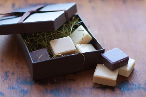 Jabón en caja de regalo — Foto de Stock