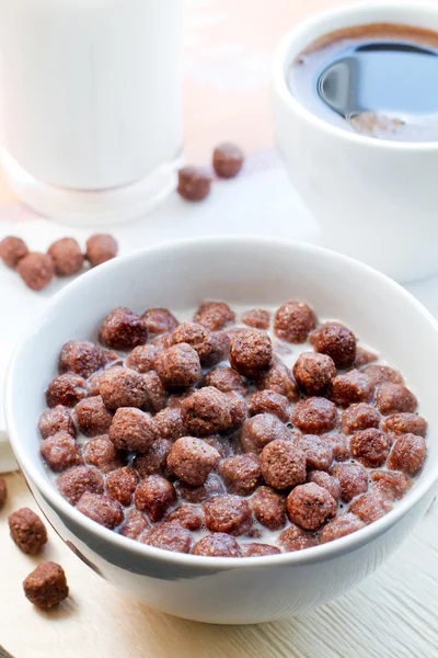 Flocons de café et de chocolat au lait — Photo