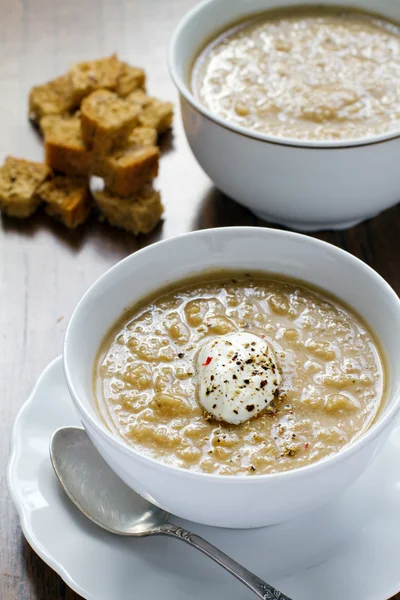 Soup from eggplants — Stock Photo, Image