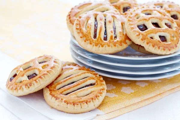 Biscoitos com engarrafamento — Fotografia de Stock