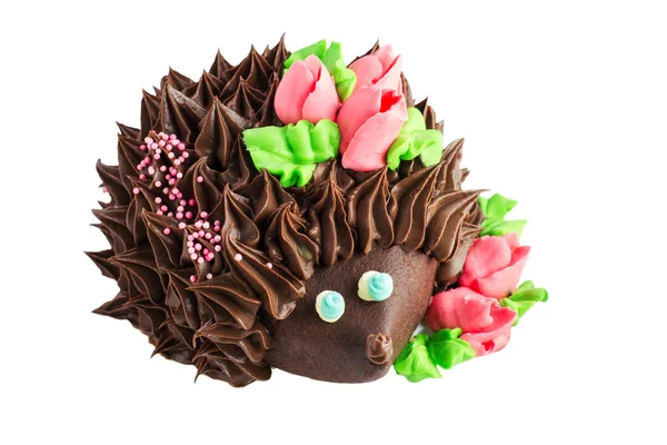 ハリネズミの形のケーキ — ストック写真