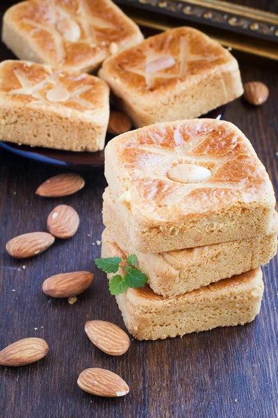 Almond biscuits — Stock Photo, Image