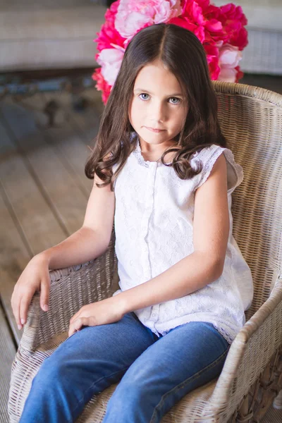 Portrait of Little cute girl — Stock Photo, Image