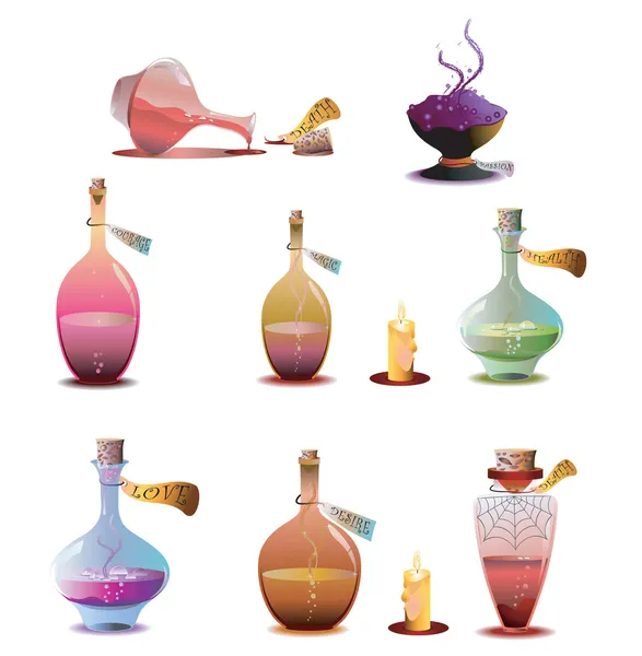 Potions d'Halloween — Image vectorielle