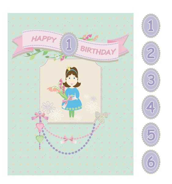 Birthday Card — Stock Vector