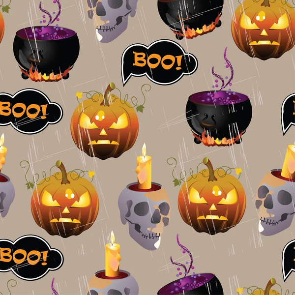 Halloween Pattern — Stock Vector