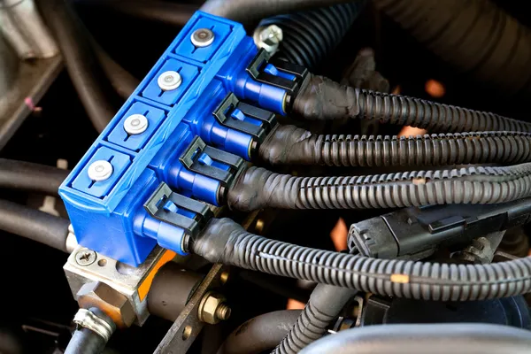 Car sequential gas injection — Stock Photo, Image