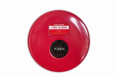 Fire alarm signal on white background clipart