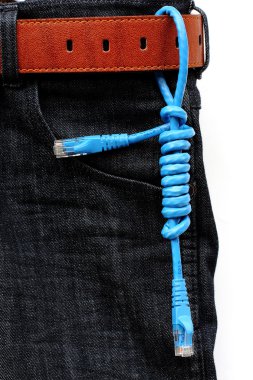 kot arka plan üzerinde USB kablosu